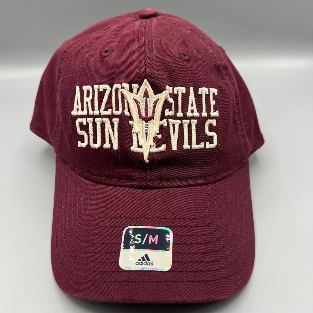 Arizona State‎ Sun Devils Hat Men Small-Medium Adidas Stretch Fitted Cap New S-M